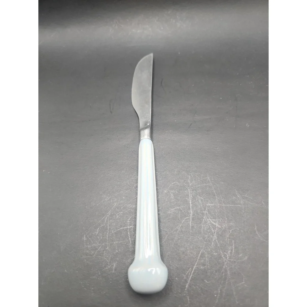 Rare VTG Blue Handled Denby Castile Dinner Butter Knife Regency Made In England